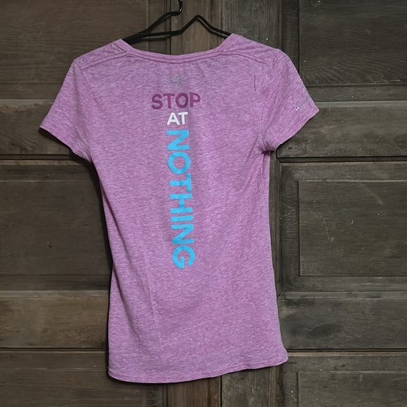 Under Armour Size Small Stop at Nothing semi fitted heatgear T shirt - Picture 4 of 5